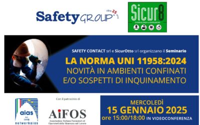 Seminario “LA NORMA UNI 11958:2024 NOVITÀ IN AMBIENTI CONFINATI E/O SOSPETTI DI INQUINAMENTO”